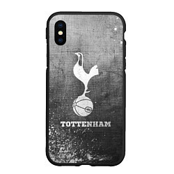 Чехол iPhone XS Max матовый Tottenham - grey gradient