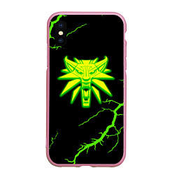 Чехол iPhone XS Max матовый The Witcher storm effect