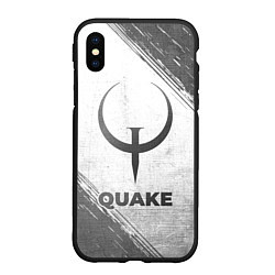 Чехол iPhone XS Max матовый Quake - white gradient