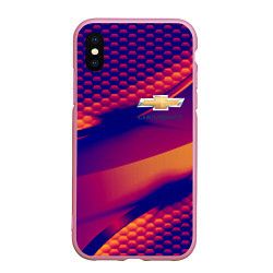 Чехол iPhone XS Max матовый Chevrolet текстура