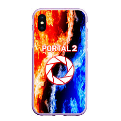 Чехол iPhone XS Max матовый Portal битва огней