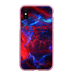 Чехол iPhone XS Max матовый Ведьмак космический шторм