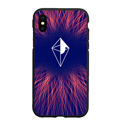 Чехол iPhone XS Max матовый No Mans Sky red energy