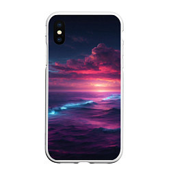 Чехол iPhone XS Max матовый Night sea