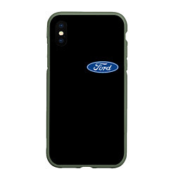 Чехол iPhone XS Max матовый FORD logo auto