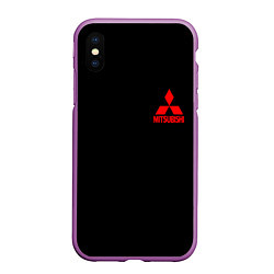 Чехол iPhone XS Max матовый Mitsubishi logo