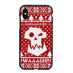 Чехол iPhone XS Max матовый Вязаный warhammer waaagh