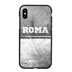 Чехол iPhone XS Max матовый Roma - grey gradient посередине