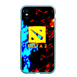 Чехол iPhone XS Max матовый Dota 2 огненный стиль