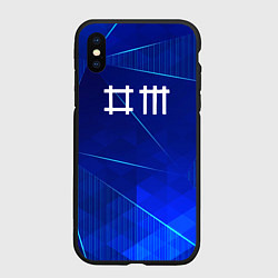 Чехол iPhone XS Max матовый Depeche Mode blue poly