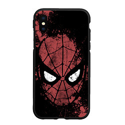 Чехол iPhone XS Max матовый Spider-man splashes