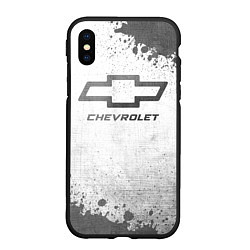 Чехол iPhone XS Max матовый Chevrolet - white gradient