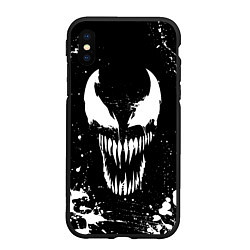 Чехол iPhone XS Max матовый Venom logo