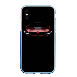 Чехол iPhone XS Max матовый BMW i8 in the dark