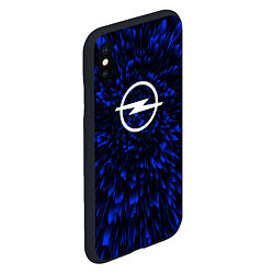 Чехол iPhone XS Max матовый Opel blue energy, цвет: 3D-черный — фото 2