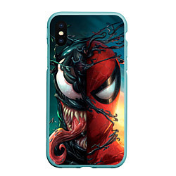 Чехол iPhone XS Max матовый Spider - Venom