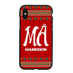 Чехол iPhone XS Max матовый Maneskin new year