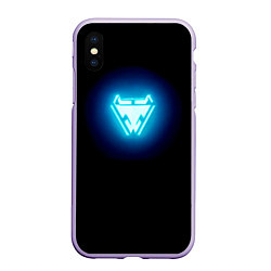 Чехол iPhone XS Max матовый Iron Man emblem