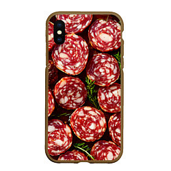 Чехол iPhone XS Max матовый Салями