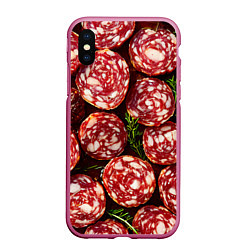 Чехол iPhone XS Max матовый Салями