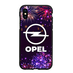 Чехол iPhone XS Max матовый Праздничный Opel