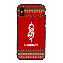 Чехол iPhone XS Max матовый Slipknot new year