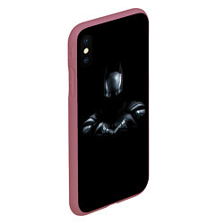 Чехол iPhone XS Max матовый Batman in the dark, цвет: 3D-малиновый — фото 2