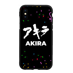 Чехол iPhone XS Max матовый Akira конфети