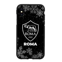 Чехол iPhone XS Max матовый Снежный Roma