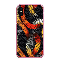 Чехол iPhone XS Max матовый В змеях