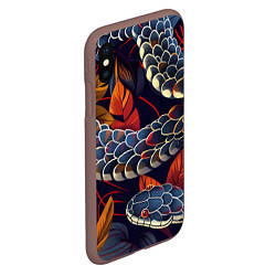 Чехол iPhone XS Max матовый Ползу к тебе, цвет: 3D-коричневый — фото 2