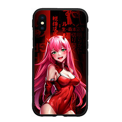 Чехол iPhone XS Max матовый Zero Two anime sexy