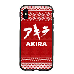 Чехол iPhone XS Max матовый Новогодний Akira