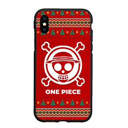 Чехол iPhone XS Max матовый One Piece new year