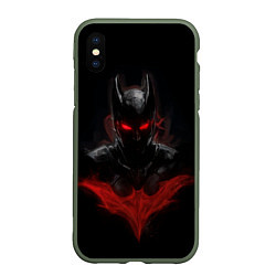 Чехол iPhone XS Max матовый Neon Batman in the dark