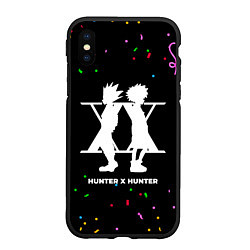 Чехол iPhone XS Max матовый Hunter x Hunter конфети