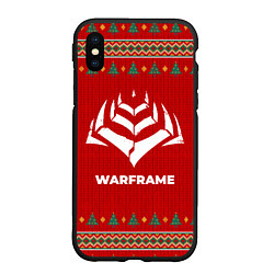 Чехол iPhone XS Max матовый Warframe new year