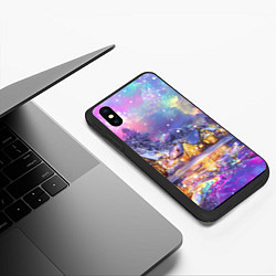 Чехол iPhone XS Max матовый Настроение рождества, цвет: 3D-черный — фото 2