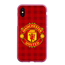 Чехол iPhone XS Max матовый Manchester United