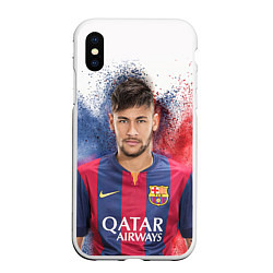 Чехол iPhone XS Max матовый Neymar FCB