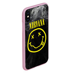 Чехол iPhone XS Max матовый Nirvana Smoke, цвет: 3D-розовый — фото 2