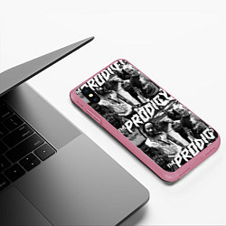 Чехол iPhone XS Max матовый The Prodigy, цвет: 3D-малиновый — фото 2