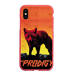 Чехол iPhone XS Max матовый The Prodigy: Red Fox, цвет: 3D-красный
