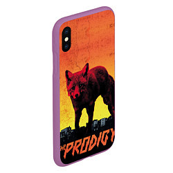 Чехол iPhone XS Max матовый The Prodigy: Red Fox, цвет: 3D-фиолетовый — фото 2