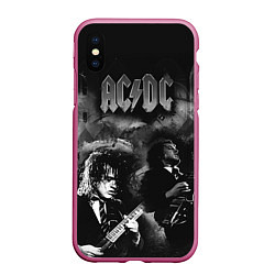 Чехол iPhone XS Max матовый AC/DC