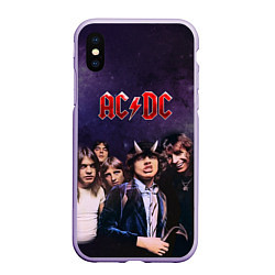 Чехол iPhone XS Max матовый AC/DC