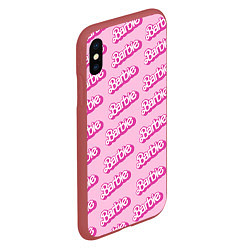 Чехол iPhone XS Max матовый Barbie Pattern, цвет: 3D-красный — фото 2