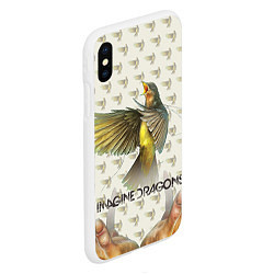 Чехол iPhone XS Max матовый Imagine Dragons: Fly, цвет: 3D-белый — фото 2