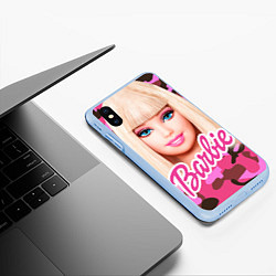Чехол iPhone XS Max матовый Барби, цвет: 3D-голубой — фото 2