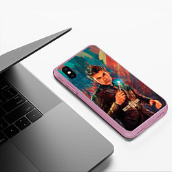 Чехол iPhone XS Max матовый Доктор кто, цвет: 3D-розовый — фото 2